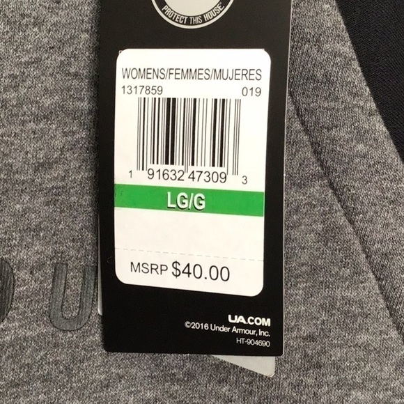 UNDER Armour Rival Sweatshirt, NWT - Picture 6 of 9